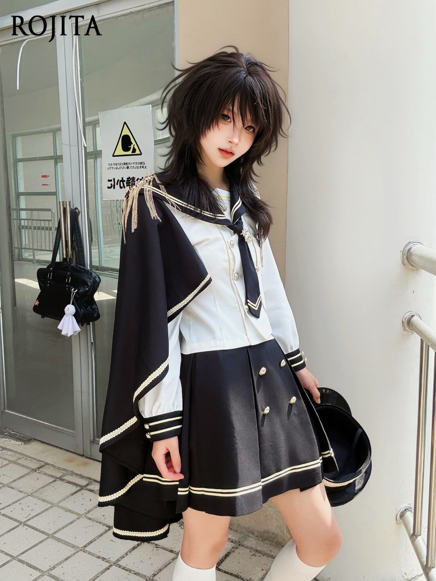 Pencil Skirt Midi - JK Sailor Suit Sweet and Handsome