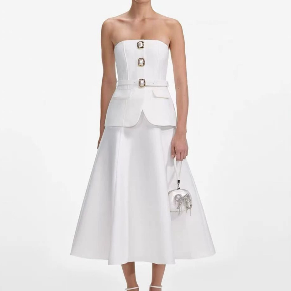 Women Sexy Strapless Diamond B - đánh giá và giá Women'S Formal Day Wear