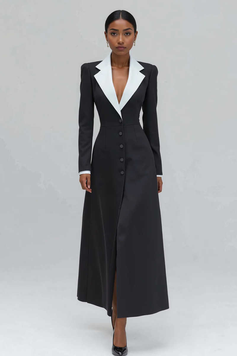 A Line Women Long Blazer Jacke - đánh giá và giá Women'S Formal Wear For Wedding Guest