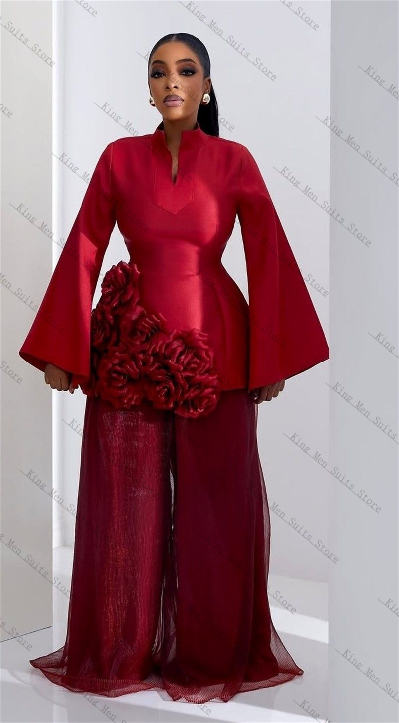 Burgundy Women Suit Set 2 Pcs  - đánh giá và giá Women'S Formal Wear For Wedding Guest