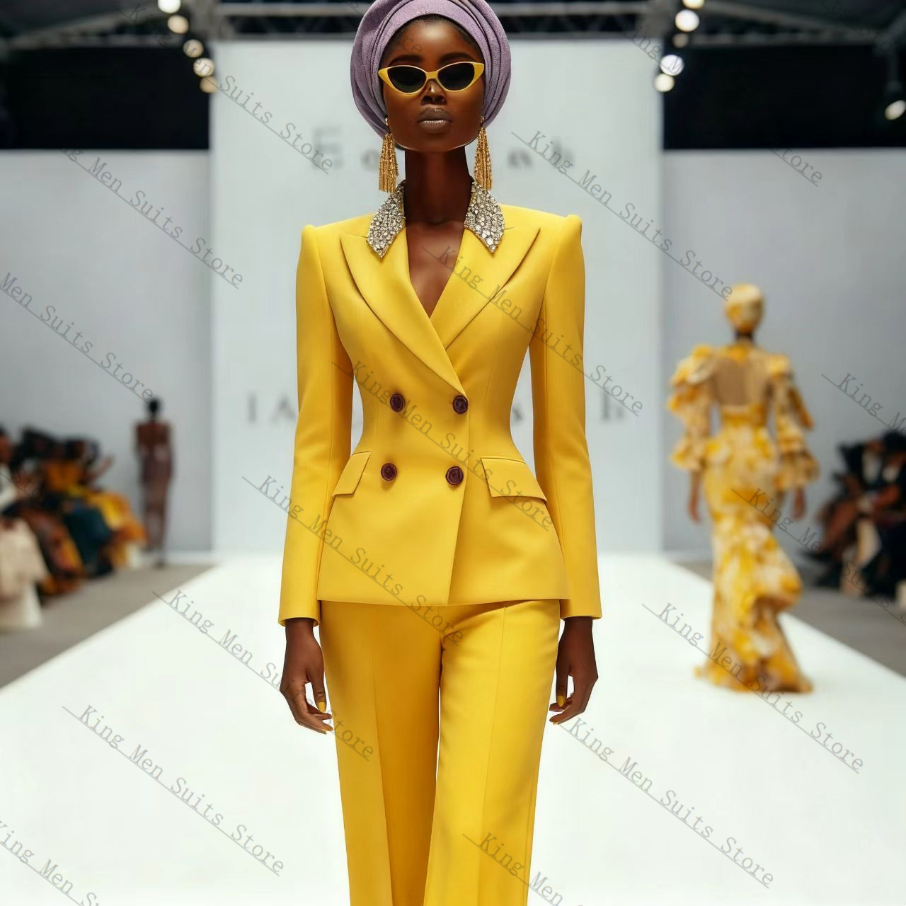 Luxury Crystals Women Suit Set - đánh giá và giá Women'S Formal Wear For Wedding Guest