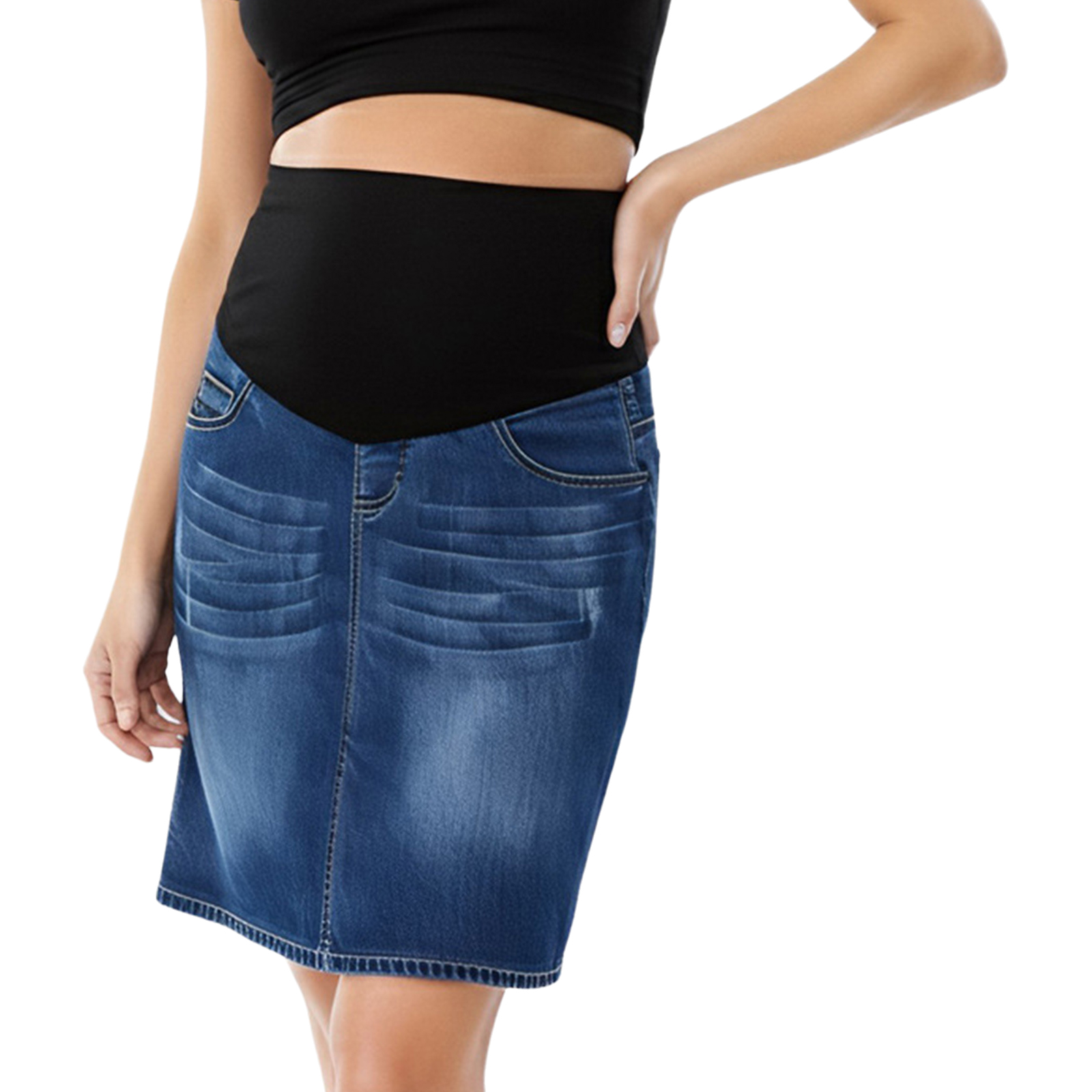 Pregnant Women Summer Fashion  - đánh giá và giá Pencil Skirt Midi