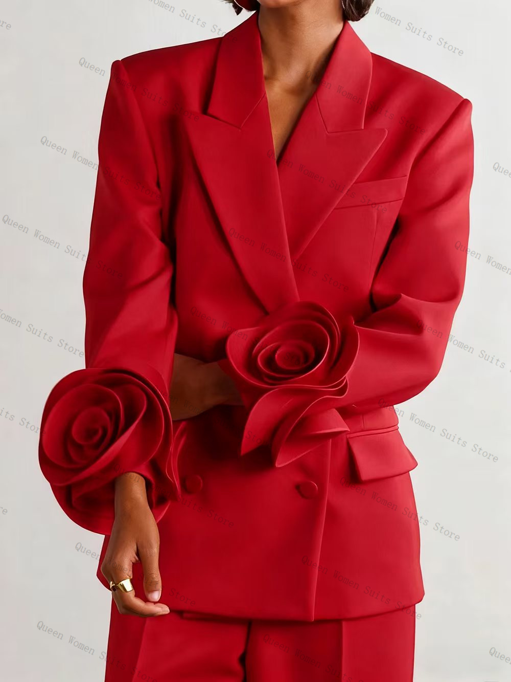 Luxury Red Women Suit Set 2 Pc - đánh giá và giá Women'S Formal Wear For Wedding Guest