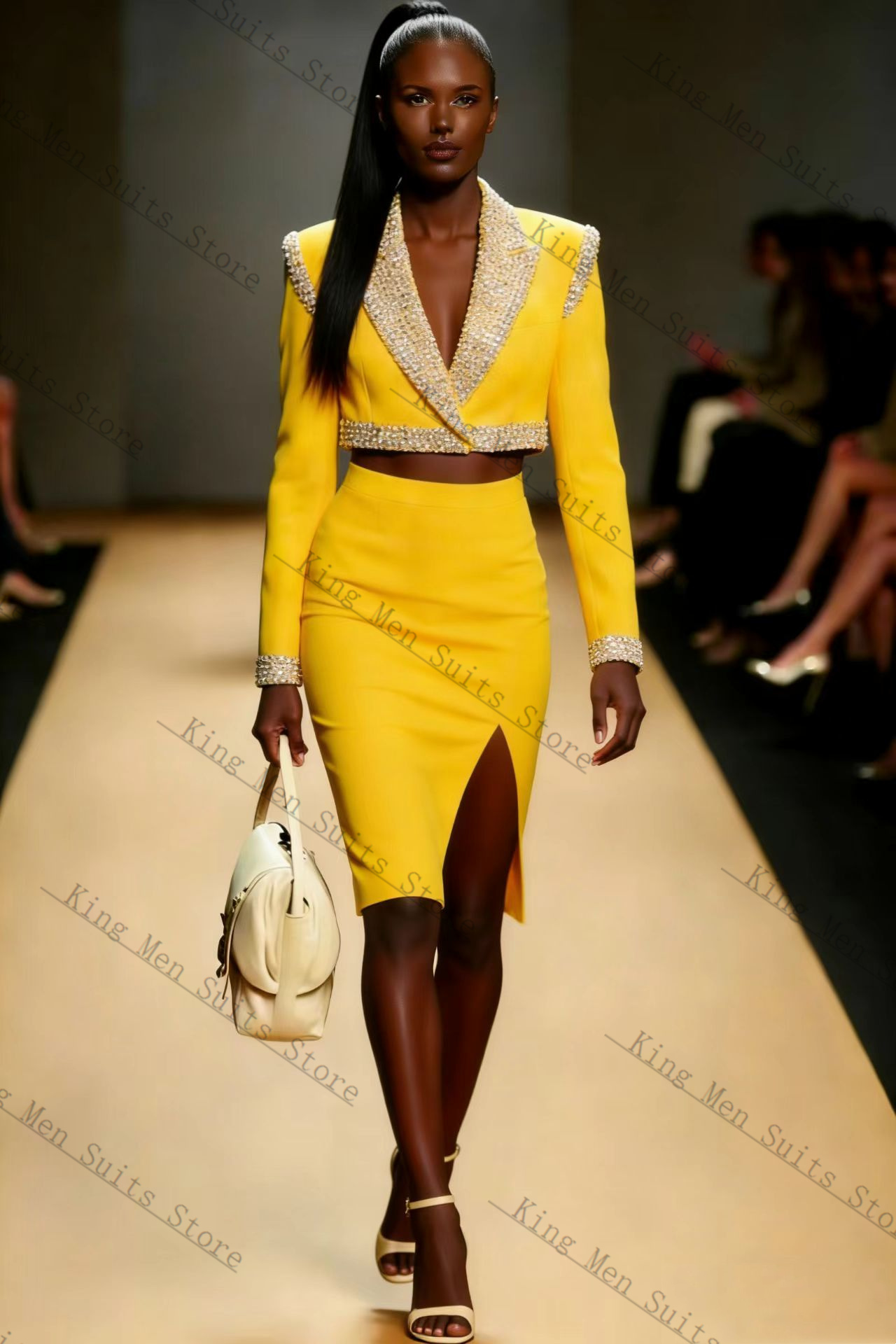 Yellow Crystals Women Suit Ski - đánh giá và giá Women'S Formal Wear For Wedding Guest