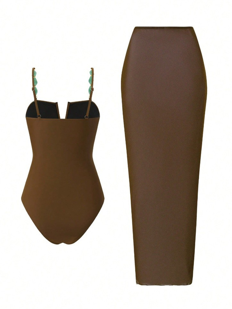 Vintage Coffee Mesh Long Skirt - đánh giá và giá Pencil Skirt Midi