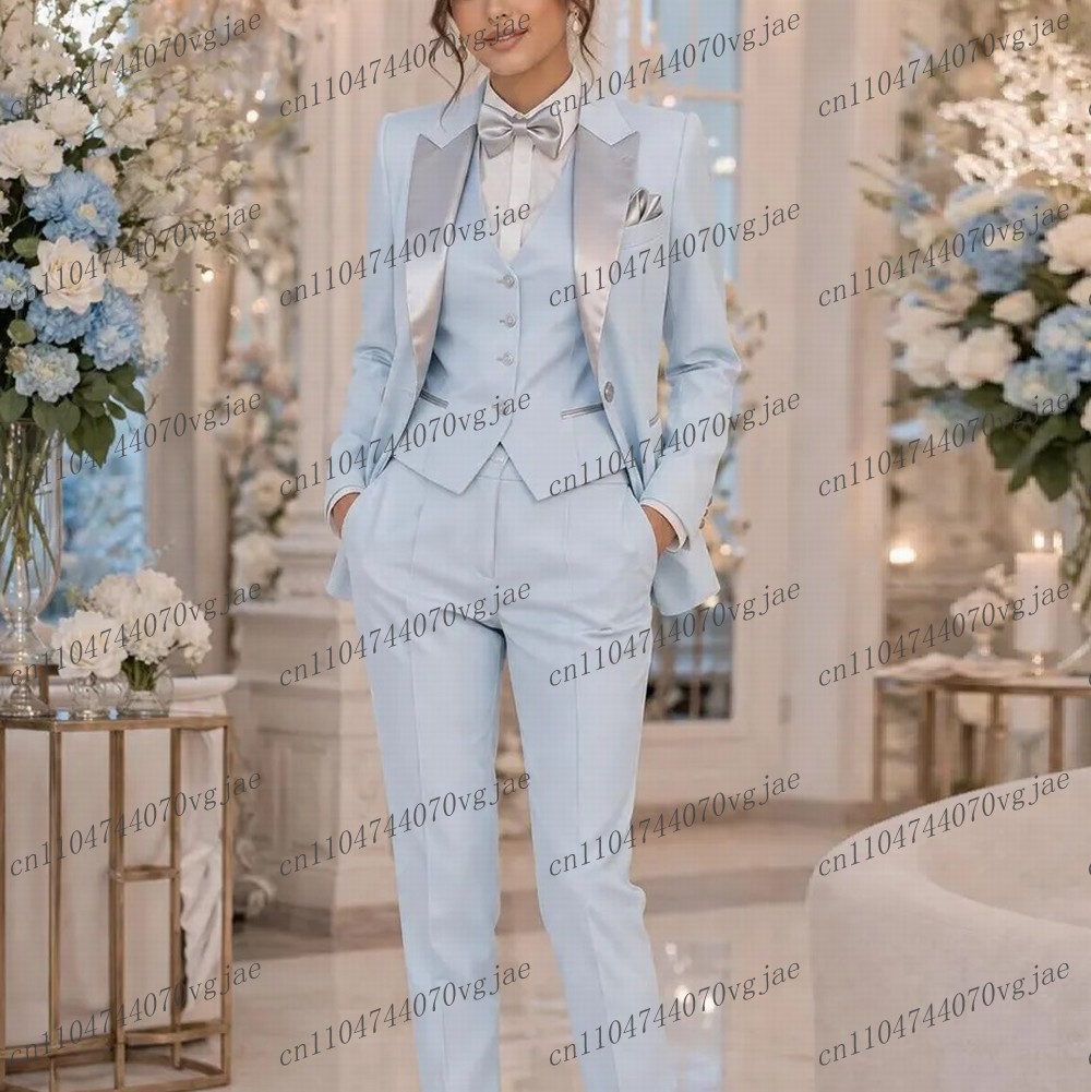 Light Blue Formal Business Wom - đánh giá và giá Blazer Set Women Formal