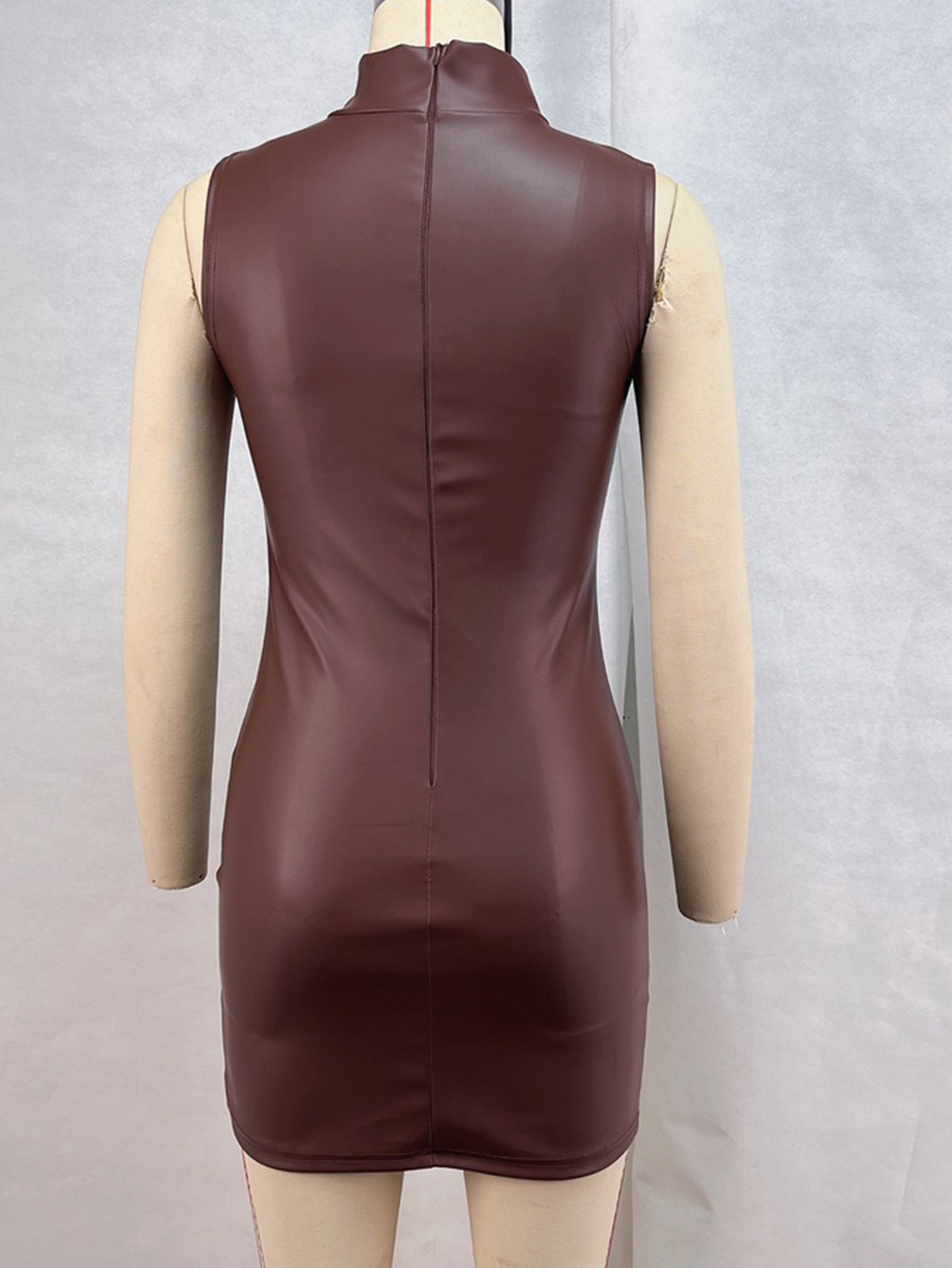 Sexy brown PU leather mini sum - đánh giá và giá Women Formal Wear Zara