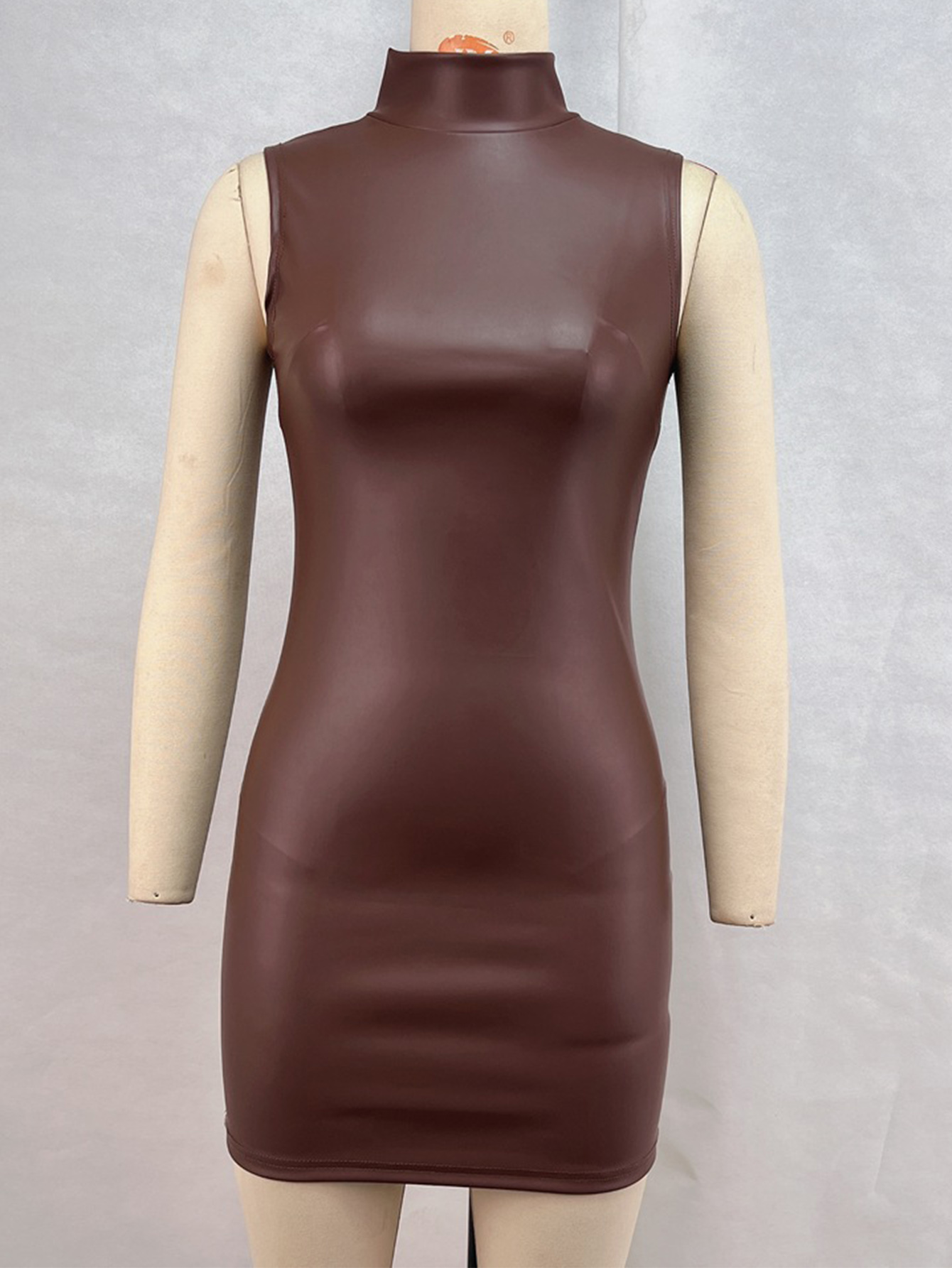 Sexy brown PU leather mini sum - đánh giá và giá Women Formal Wear Zara