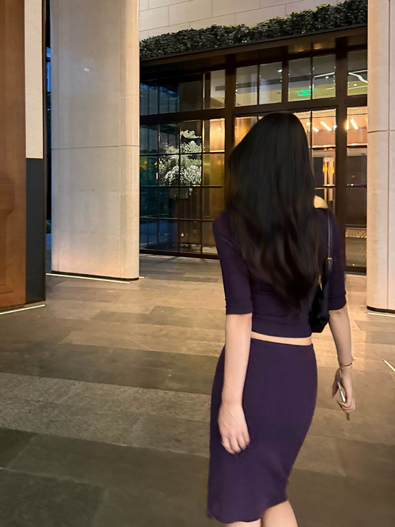 Women French V-Neck Half Sleev - đánh giá và giá Pencil Skirt Midi