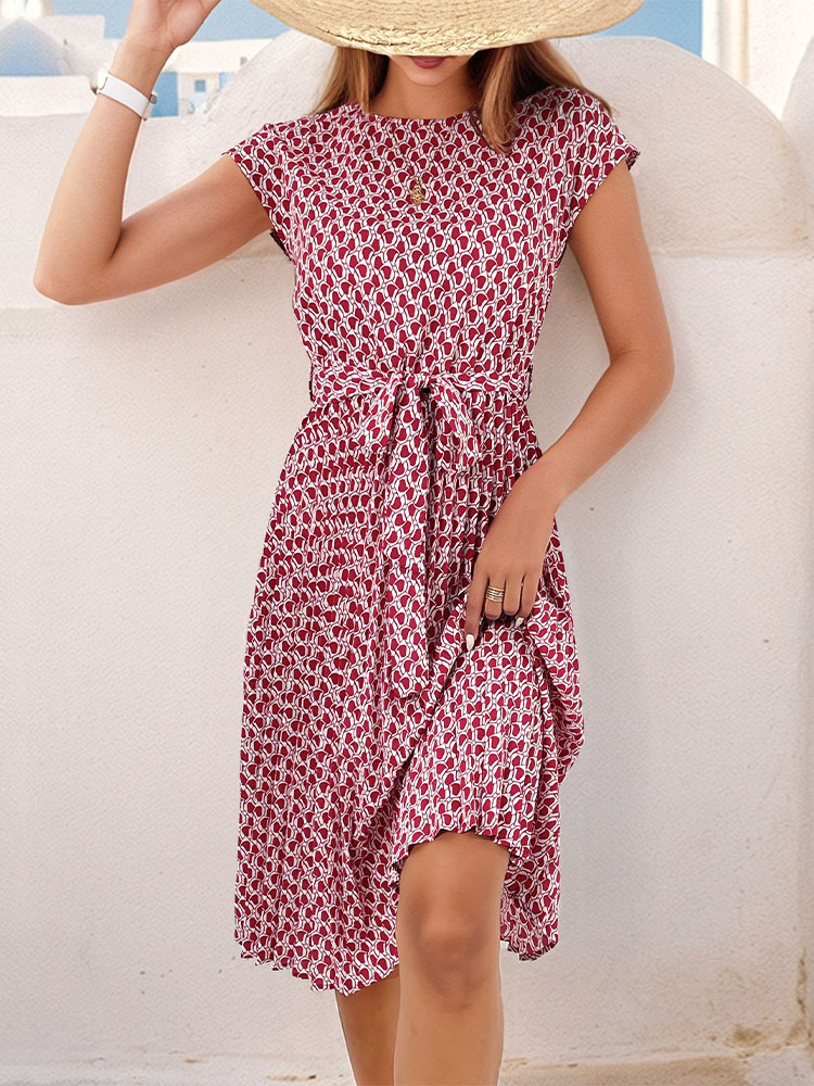 Msfilia Summer Print Pleated A - đánh giá và giá Women Formal Wear Zara