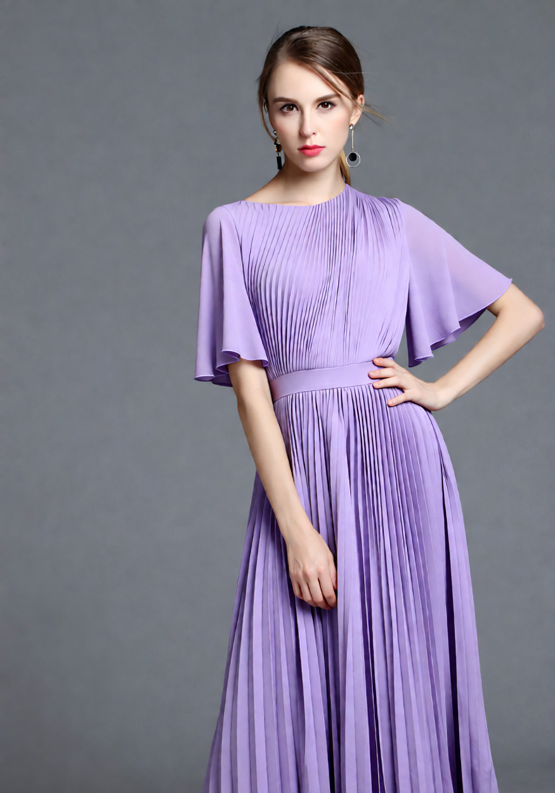 Women's Lilac Cape Sleeve Plea - đánh giá và giá Women'S Formal Wear For Wedding Guest
