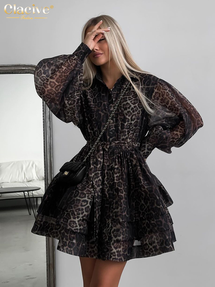 Clacive Fashion Leopard Print  - đánh giá và giá Women Formal Wear Zara